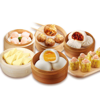 广州酒家 利口福早点包点套餐 广式面点儿童早餐半成品食品 象形包子速食饭菜元宵 爆 1405g