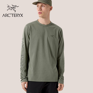 ARC'TERYX 始祖鸟 CAPTIVE ARC'WORD LS 透气 男子 棉质长袖T恤 Forage/幽雾绿 L