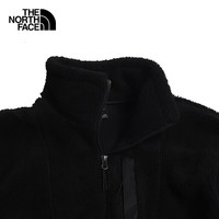 THE NORTH FACE北面抓绒羊羔绒外套男户外轻便舒适加厚保暖黑色摇粒绒上衣|7QT1 JK3/黑色 M