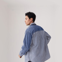 Levi'sevi's【商场同款】李维斯25年春季新款男士条纹牛仔外套003MO 003MO-0000