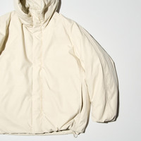 优衣库(UNIQLO)合作款男装PUFFTECH空气棉羽绒服蓬松休闲连帽外套24秋冬471712 08 深灰色 160_76A_XS