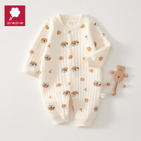 艾咪艾咪新生婴儿衣服秋冬季连体衣初生宝宝薄棉无骨保暖衣哈衣空气棉秋装