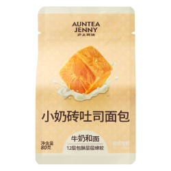 沪上阿姨 AUNTEA JENNY 小奶砖吐司面包水牛奶鸡蛋糕早餐点心