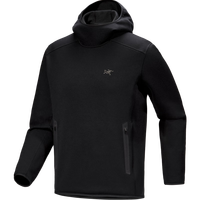 ARC'TERYX始祖鸟 KYANITE PULLOVER HOODY 保暖 男子 抓绒衫 BLACK/黑色 L