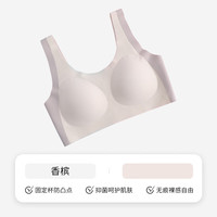 猫人 MIIOW少女发育内衣7A抑菌初高中生文胸发育期12-18岁二三阶段运动背心 香槟 165 (L) (体重80-100斤)
