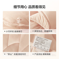 百丽丝水星家纺出品被子抗菌十孔纤维四季被冬被加厚二合一子母被 四季被()
