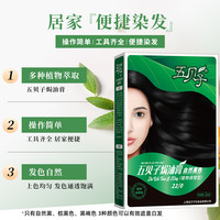 88VIP：五贝子 焗油膏自然黑色120ml*1盒染发剂在家染发植物盖白官方正品