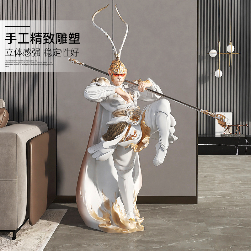 齐天大圣孙悟空摆件客厅玄关装饰品斗战胜佛雕塑酒店开业乔迁