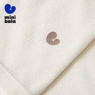 迷你巴拉 MINI BALA 巴拉【远红外发热】男童女童家居服套装宝宝透气亲肤内衣 象牙白10401 100