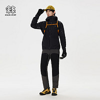 KOLON SPORT/可隆防水冲锋衣 胡歌同款 男士X-MENT GTX PRO防风透湿夹克外套 LHGJ5SN011-BK 黑色 L 175/96A