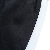 鸿星尔克(ERKE)儿童裤子男童秋季长裤舒适亲肤儿童运动裤女童针织裤 正黑/梦幻粉-女童 140