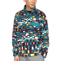 PATAGONIA男士 LW Synchilla Snap-T户外抓绒保暖套头衫巴塔哥尼亚25551 FPBE蓝花色 M