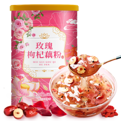 燕花姬 冲饮谷物玫瑰枸杞藕粉 营养早餐方便速食冲饮颗粒状500g/罐