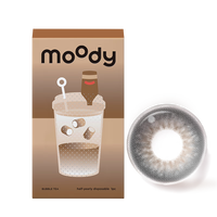 moody美瞳隐形眼镜大小直径明眸系列1片装 陨石百利甜