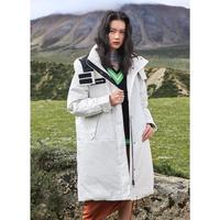 雪中飞 SNOWFLYING【高峰滑雪系列】女式中长款羽绒服冬防风可脱卸帽羽绒服