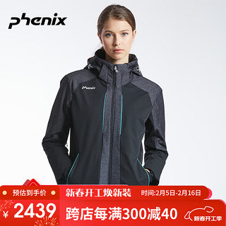 Phenix SKI系列 秋冬女士滑雪服防水防风保暖滑雪衣PS982OT63 黑色 XL