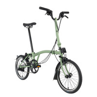 BROMPTON小布折叠自行车C Line Explore 6速超轻便携城市通勤男女单车 【雷军同款】抹茶绿 High