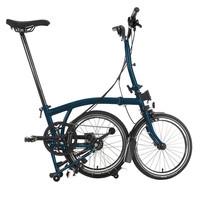BROMPTON小布折叠自行车C Line Explore 6速超轻便携城市通勤男女单车 海洋蓝Ocean Blue Mid