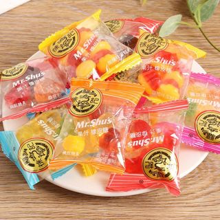 新日期新货】徐福记橡皮糖果汁水果糖结婚宴喜事零食散装休闲零食