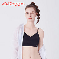 KAPPA卡帕内衣女性感美背无痕无钢圈露背装文胸收副乳上托胸罩女 浅肤+黑色【2件】 M