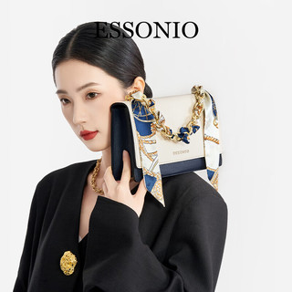 ESSONIO意大利品牌包包女包奢侈女士单肩包214 白蓝色