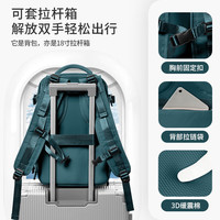 Landcase旅行包双肩包女2024大容量轻便旅游背包出差书包男 4401藏蓝