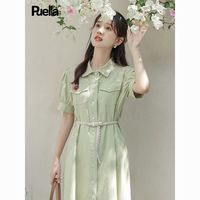 Puella 拉夏贝尔Puella森系小清新连衣裙女法式高端气质小个子绝美奶fufu