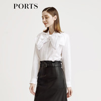 PORTS宝姿女装 秋冬衬衫SL9B015LFC029 卷云白 10
