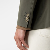 威可多(VICUTU)男士单西服商务休闲西装外套VRS21110811 绿色 175/92A