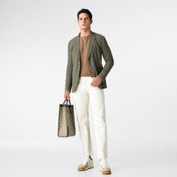 威可多（VICUTU）男士单西服商务休闲西装外套VRS21110811 绿色 185/100A 