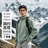 百亿补贴：U.S. POLO ASSN. U.S. POLO ASSN秋冬季开衫连帽卫衣男女宽松休闲美式重磅拉链外套