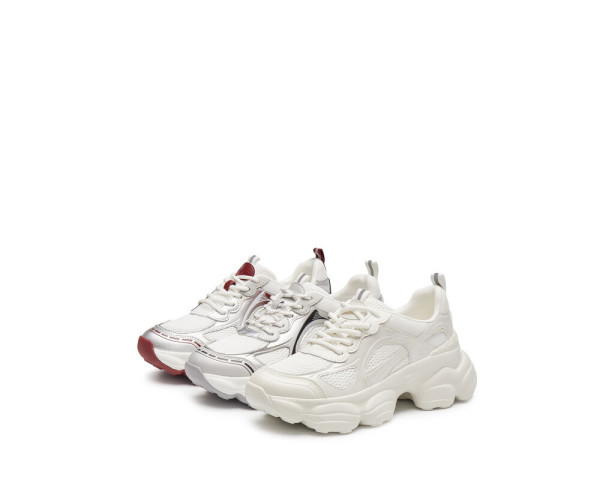 思加图2025春季好事花生老爹鞋厚底运动休闲鞋女鞋ece81am5酷飒银白38