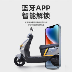 爱玛 电动车 72V32A铅酸电池 蓝牙APP 电摩