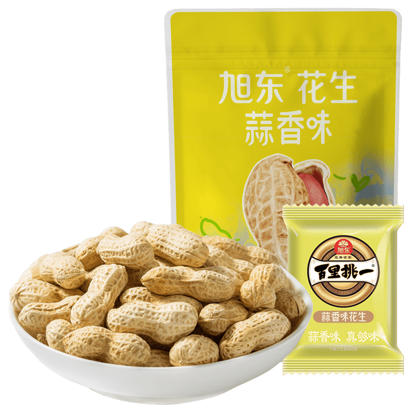 旭东百里挑一带壳咸干花生独立小包装坚果炒货休闲零食年货