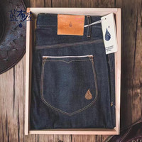 蓝布屋 korakublue 37501标准直筒蓝布屋KRBL新疆棉未脱浆原色养牛赤耳牛仔裤600TT+