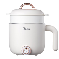 美的（Midea）电蒸锅家用大容量电蒸箱可视蒸笼蒸锅多功能锅蒸蛋器电煮锅早餐机蒸包子锅蒸煮一体蒸汽锅 10.8L 【环绕蒸少冷凝水】2323HT22