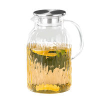 青苹果可明火直烧茶壶凉水壶冷水壶1只2L装高硼硅耐热围炉煮茶壶