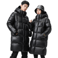 雪中飞 SNOWFLYING黑曜石3.0系列25春秋新男女中长款羽绒服保暖鹅绒加厚