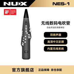 纽克斯 NUX 电吹管入门轻便电萨克斯葫芦丝笛子老人便携数字管笛电子管 NES-1 黑色