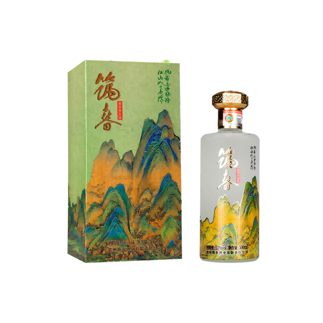 筑春 江山如画 酱香型白酒 53度 500ml