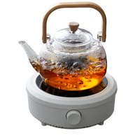 茶沿煮茶壶电陶炉煮茶器烧水壶泡茶炉养生壶套装可加热家用围炉茶具