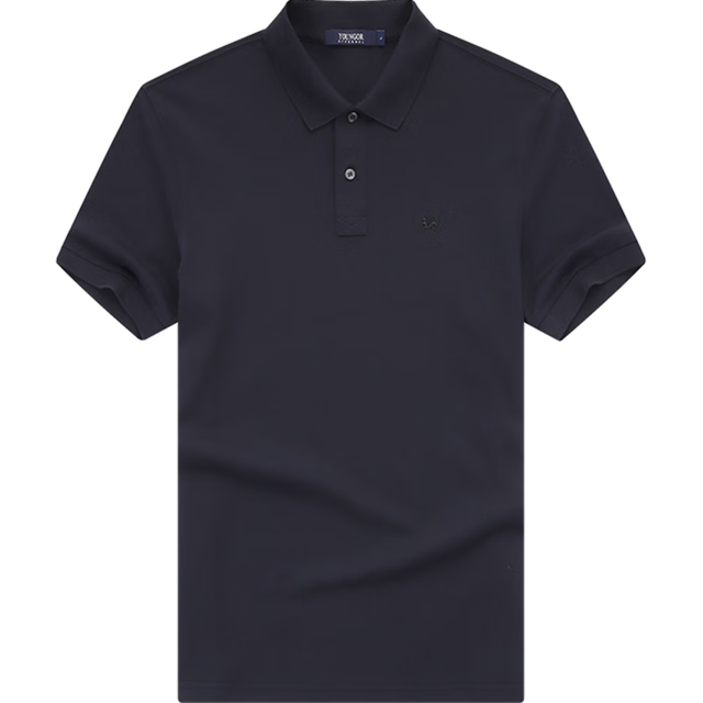 雅戈尔 短袖POLO衫男翻领扁机领设计呼吸棉吸湿透气领子保型性佳