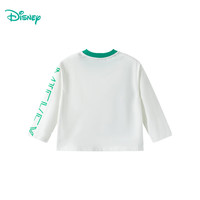 迪士尼宝宝（Disney Baby）春季童装男女儿童时尚休闲透气百搭儿童长袖T恤 ZD1ES019白绿 120
