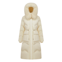 波司登（BOSIDENG）冬季户外羽绒服女款甜美风长款百搭90绒保暖外套B30145266