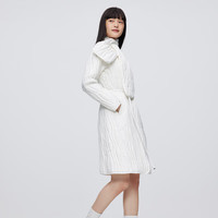 波司登 奥莱特价清仓秋冬鹅绒羽绒服女轻薄羽中长款V领显瘦外套B20134782 糙白8003 M 165/88A