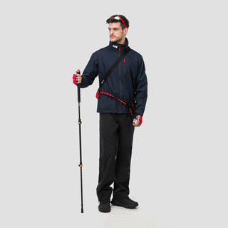 HELLY HANSEN, HH海丽汉森hh24秋新经典款CREW男款休闲户外运动梭织抓绒外套软壳 藏青色 XL