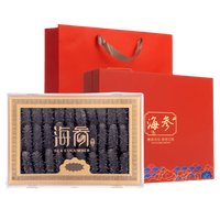 凤年堂 海参干货大连底播野生淡干海参500克 辽刺参 海参礼盒年货节 精选8年500g 40-60只 红色礼盒