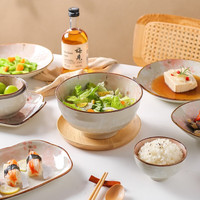 川岛屋日式樱花餐具陶瓷碗家用吃饭面碗汤碗米饭碗单个高颜值 小汤勺(2个装)
