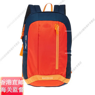 迪卡侬（DECATHLON）双肩包运动背包15升大容量轻便登山包书包 红色-带隔层 15L(成人儿童通用款)