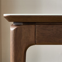 全友（QUANU）餐桌椅组合新中式家用餐厅家具钢化玻璃台面橡胶木实木框架129706 钢化玻璃|1.3米餐桌+餐椅*6